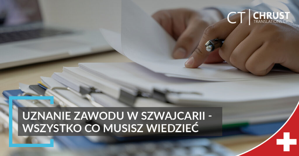 uznanie zawodu w Szwajcarii