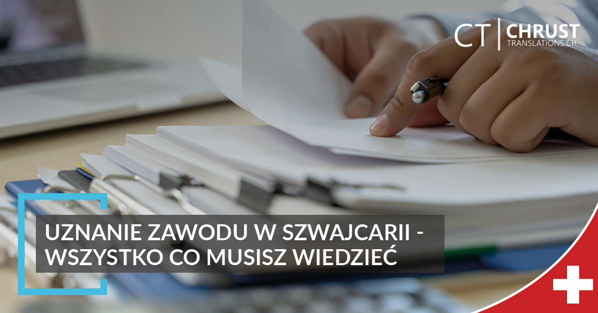 uznanie zawodu w Szwajcarii
